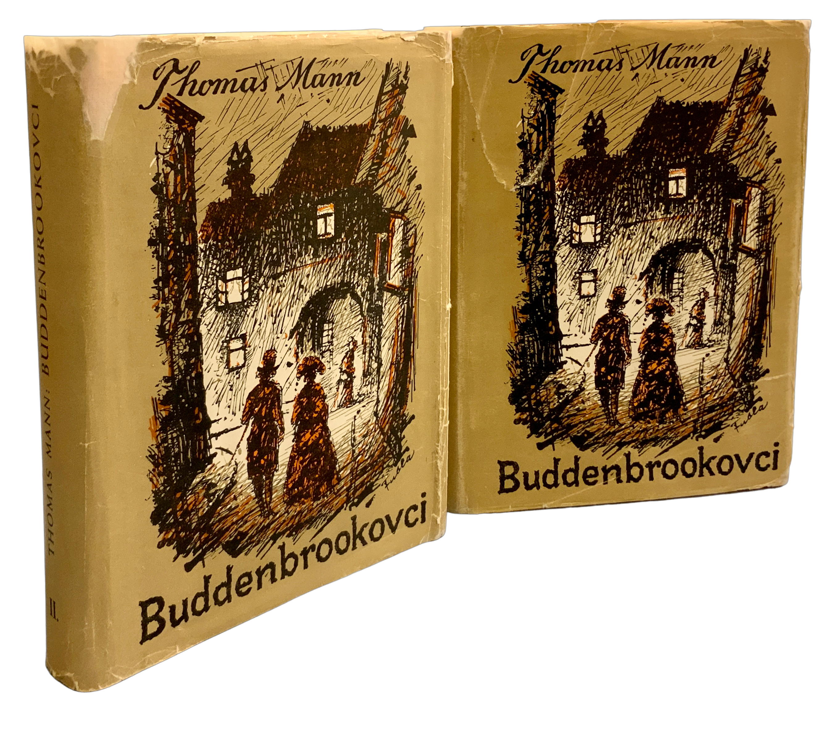 Buddenbrookovci. Úpadok rodiny.  I.-II. (komplet) - obálka Ľudovít FULLA