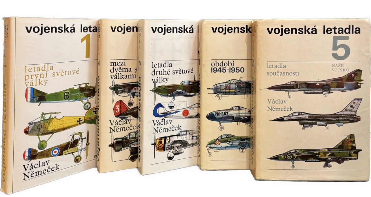 Vojenská letadla I.-V. (5 zväzkov - KOMPLET) BC508406 E02D 41BA 94F5 A4C655868218