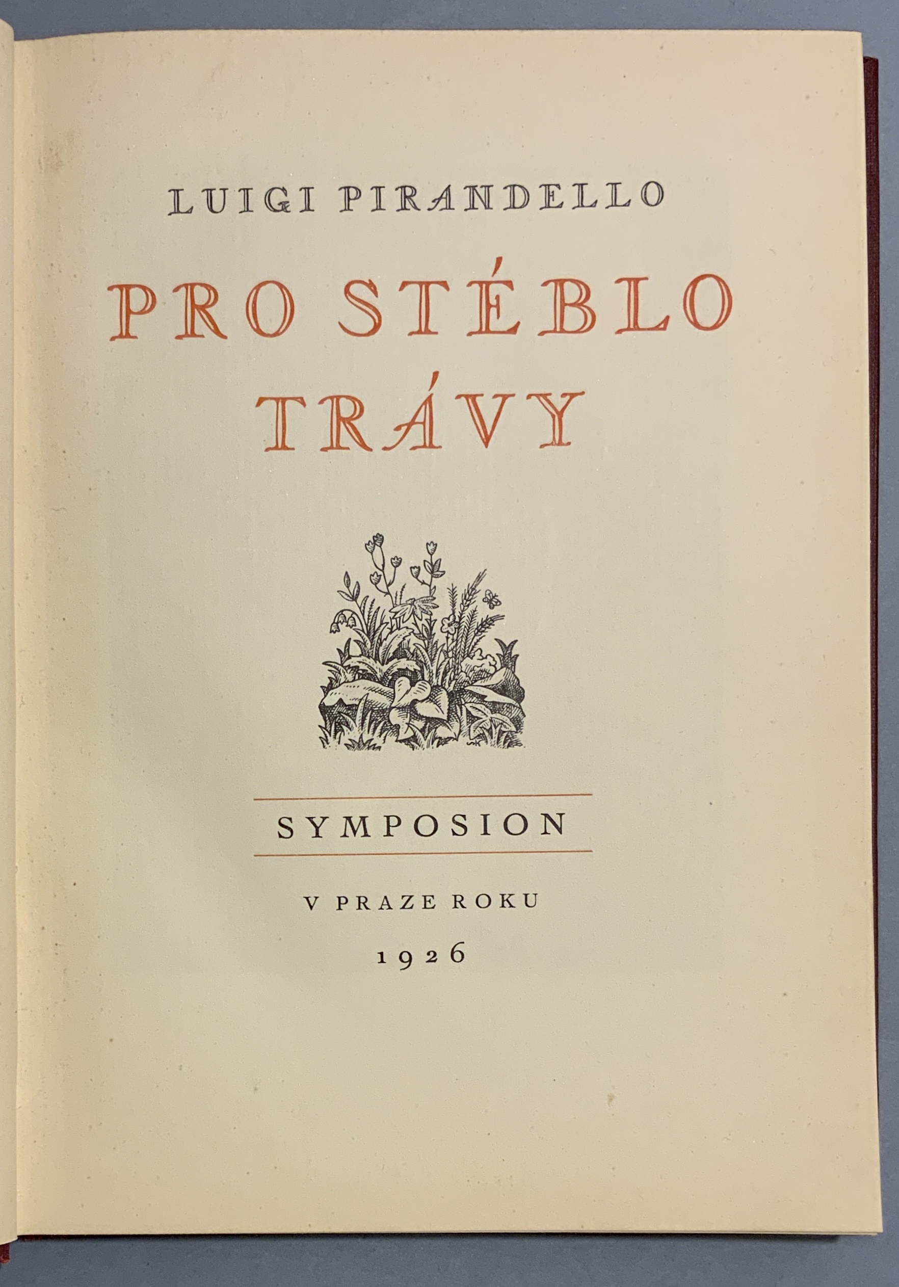 Pro stéblo trávy - SYMPOSION
