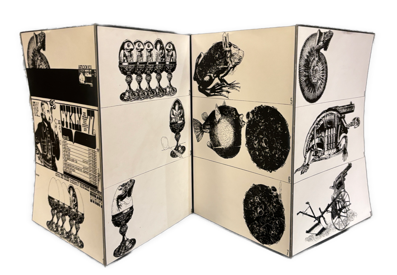 CYKLUS 77 - Igor Ďurišin - surrealisticko-konceptuálny grafický album - PODPIS v liste