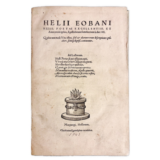 HUMANISTICKÉ EPIŠTOLY - Epistolarum familiarium Libri XII IMG 0708