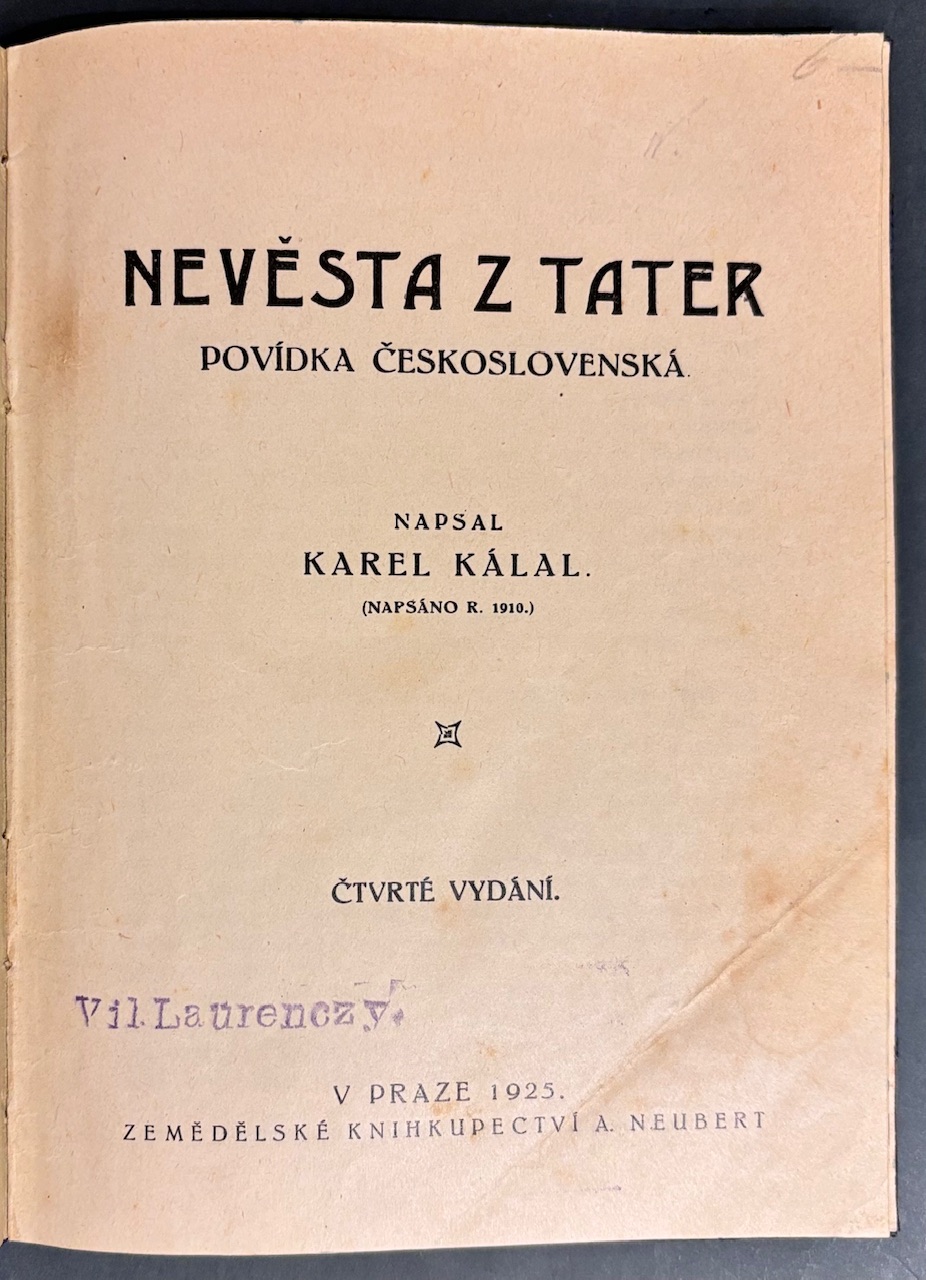 Nevěsta z Tater. Povídka československá IMG 1750