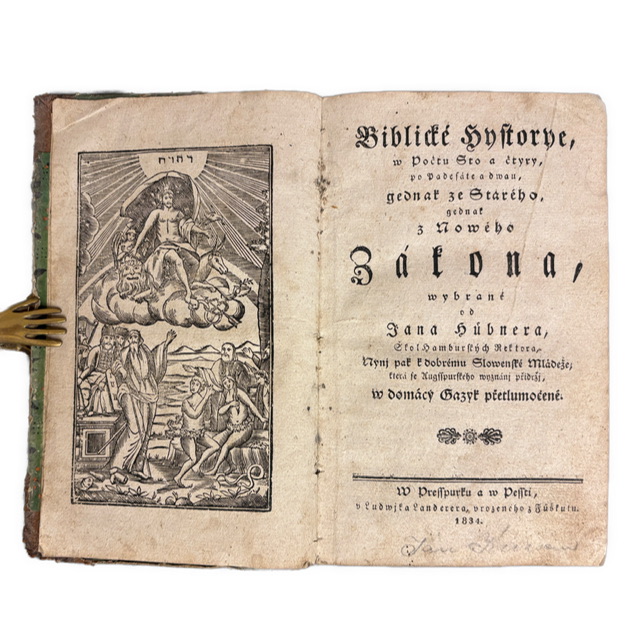 SLOVENSKÁ ŠKOLSKÁ TLAČ – PRESSBURG 1834 - Biblické Hystorye ... ze Starého i Nového Zákona IMG 3657