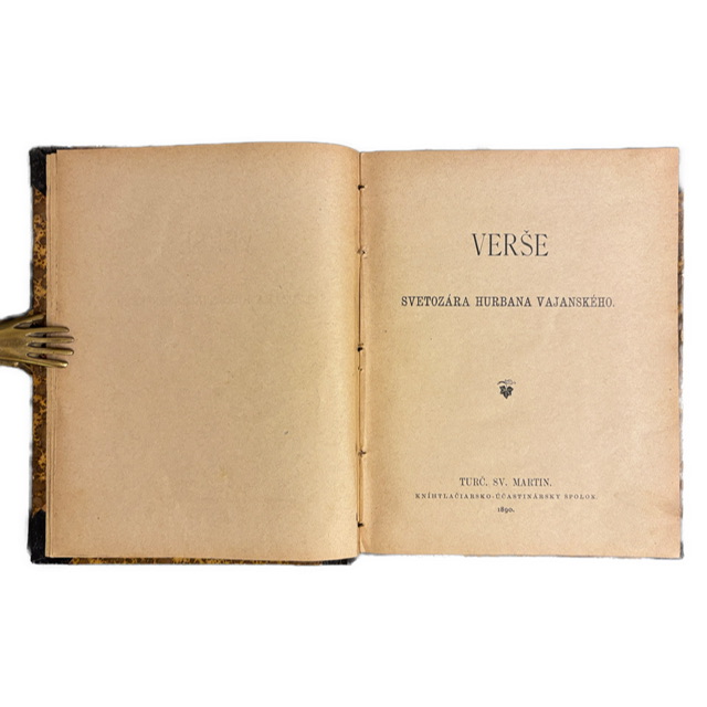 KLASIKA SLOVENSKEJ POÉZIE  - Verše (1890) - 1. VYDANIE
