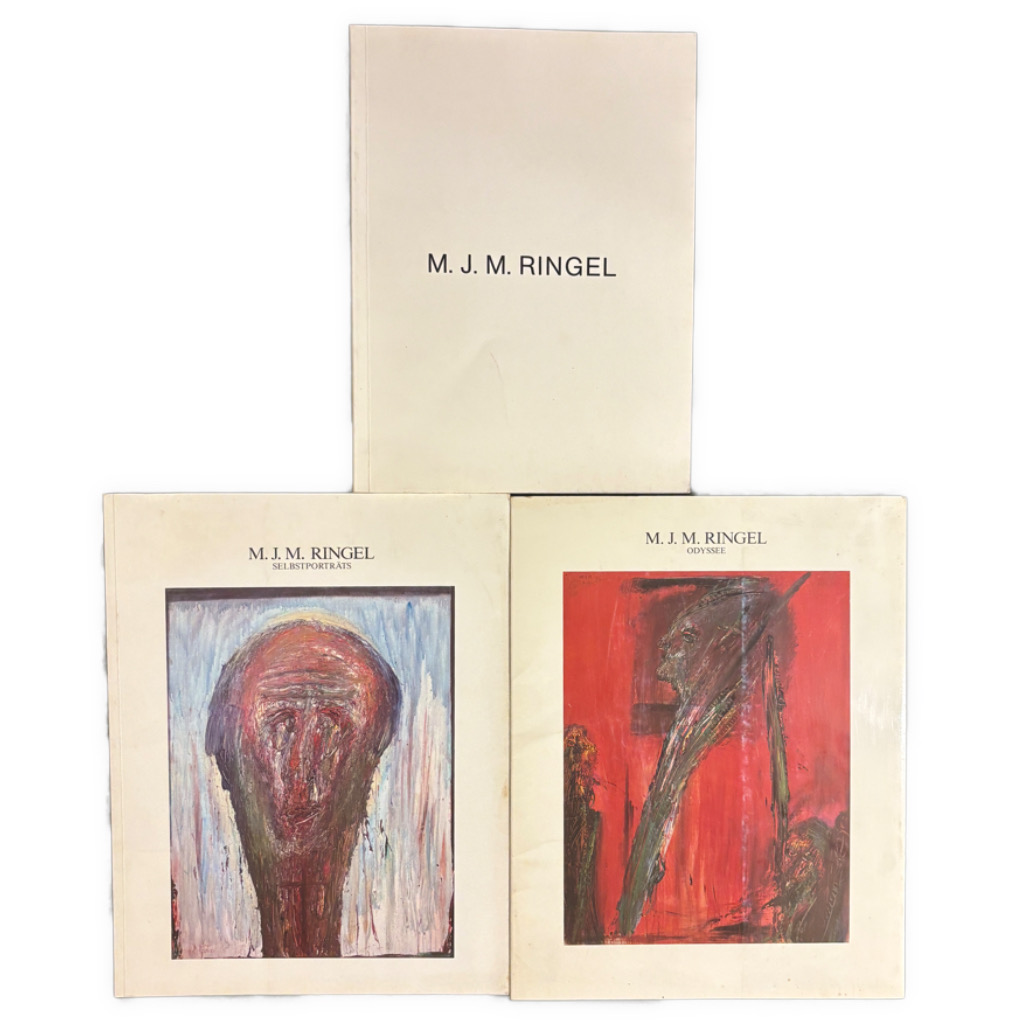 Odyssee – Selbstporträts – M. J. M. Ringel - 3 katalóga a TRI ORIGINÁLNE KRESBY