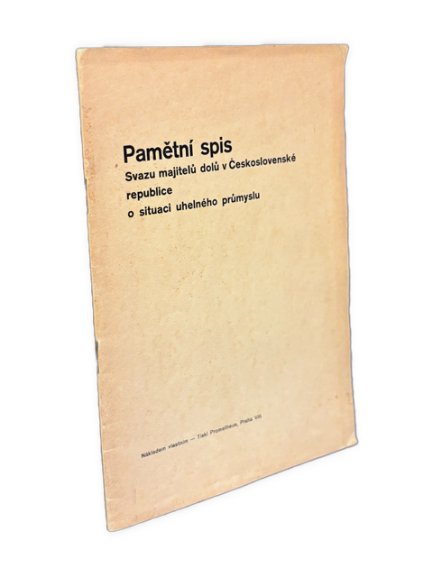 Pamětní spis Svazu majitelů dolů v Československé republice o situaci uhelného průmyslu IMG 4417