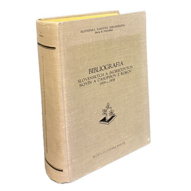 Bibliografia slovenských a inorečových novín a časopisov z rokov 1919–1938
