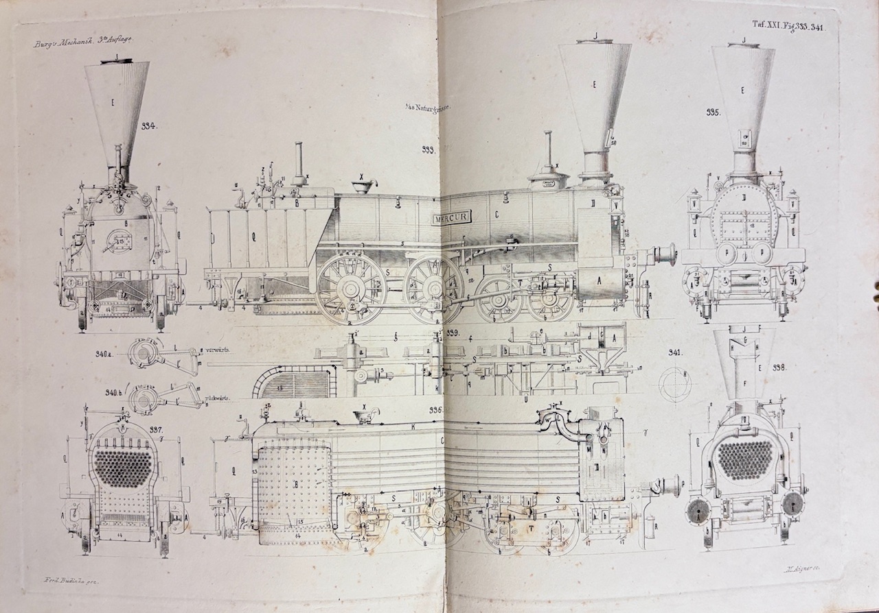 Kupfertafeln zum Compendium der populären Mechanik und Maschinenlehre, Tafeln I.-XXIII.
