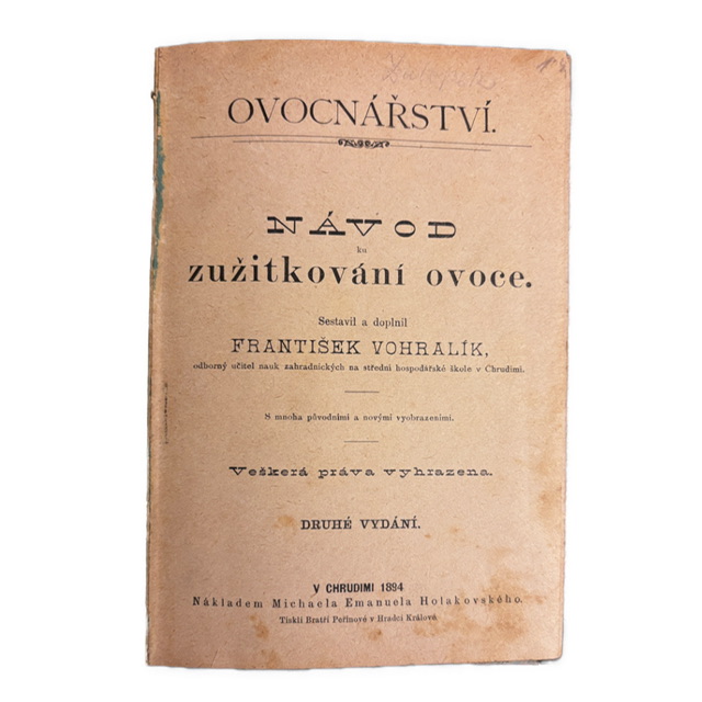 OVOCNÁRSTVO / GASTRONÓMIA  - Návod ku zužitkování ovoce