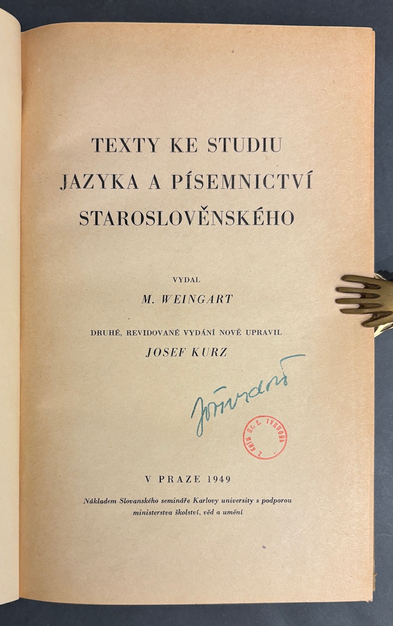 Texty ke studiu jazyka a písemnictví staroslověnského