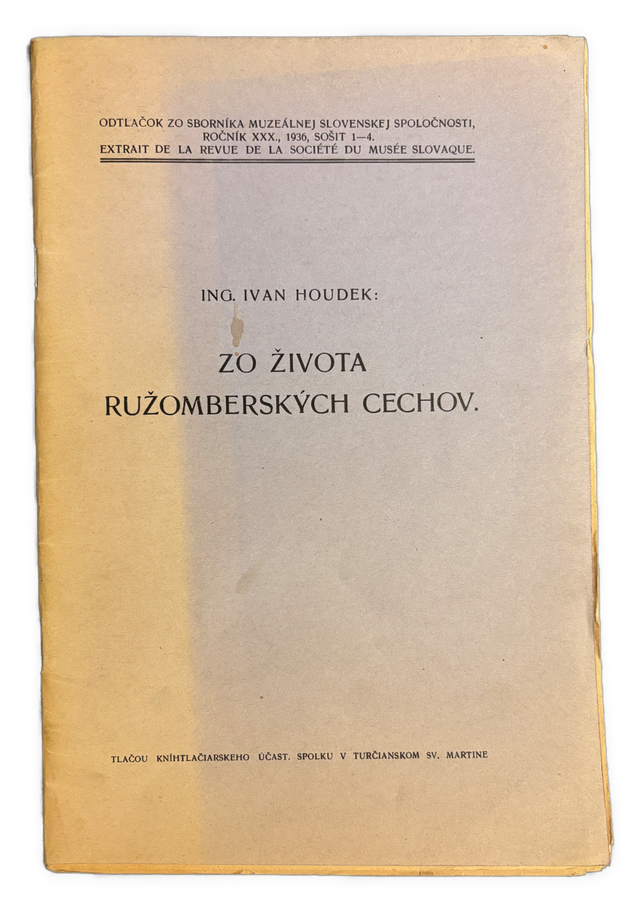 Zo života ružomberských cechov