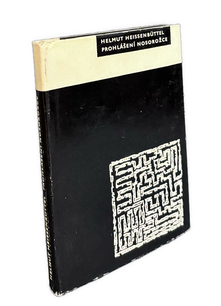 Prohlášení nosorožce. Pátá kniha textů. 3 x 13 víceméně povídek IMG 9876