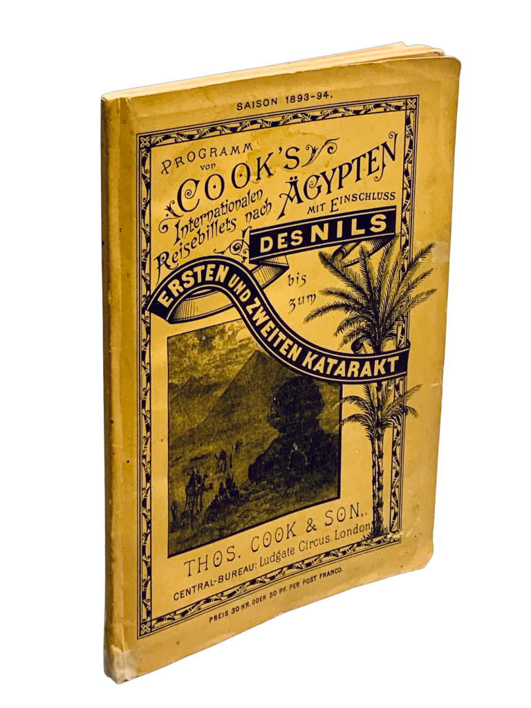 Programm von Cook´s Internationalen Reisebillets nach  Agypten... 69C6604C 367E 44EE B492 36F4274A31B2