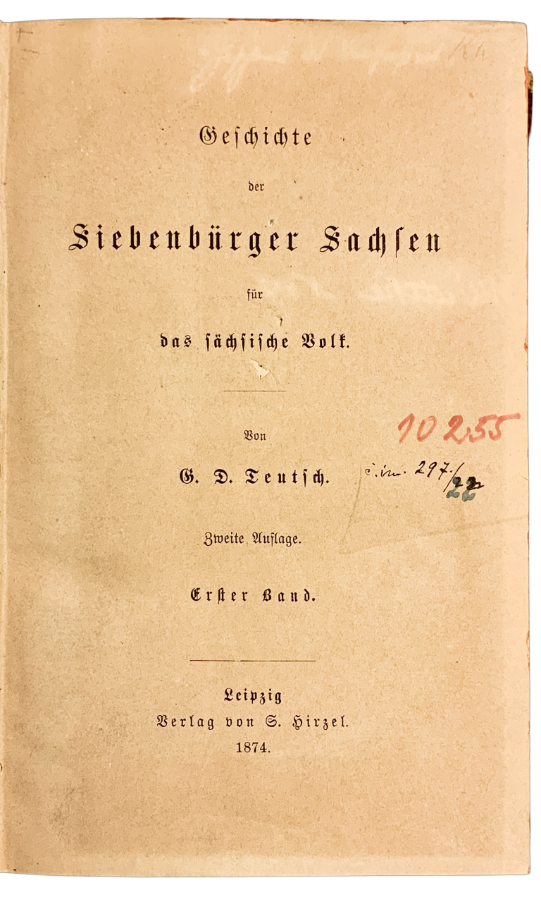 Geschichte der Siebenbürger Sachsen für das sächsische Volk. 2 Bd. in 1 7DCA9708 7857 4D30 B62D DE1F10A4A9D3