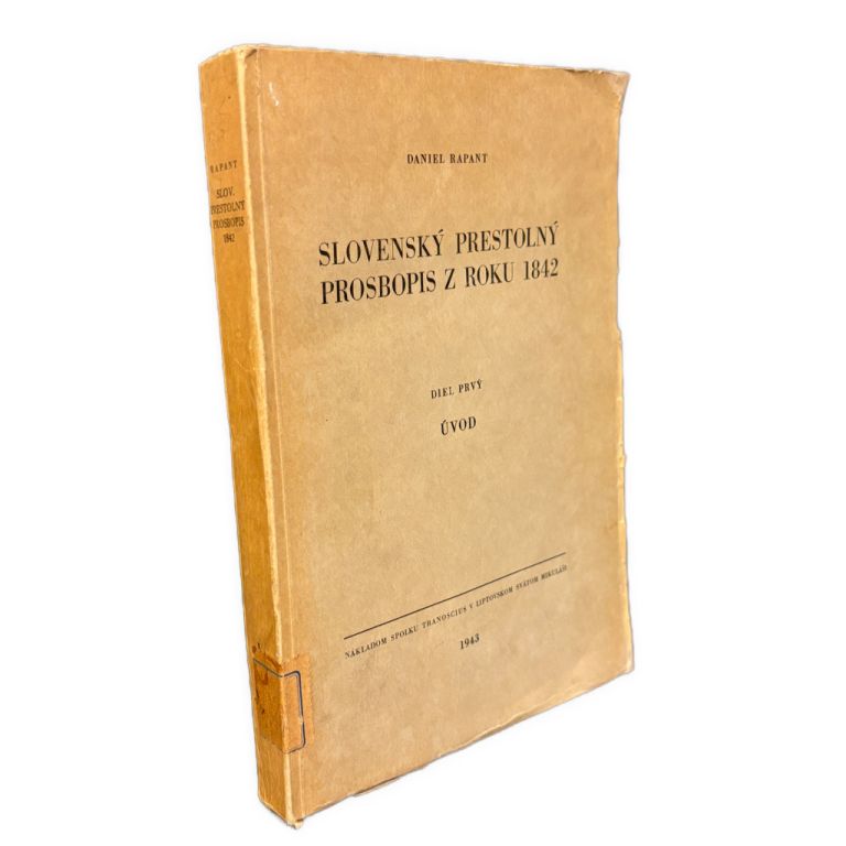 NÁRODNÉ HNUTIE - Slovenský prestolný prosbopis z roku 1842. Diel prvý: Úvod   IMG 4277