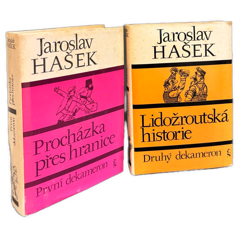 První dekameron:  Procházka přes hranice. Druhý dekameron: Lidožroutská historie. 2 zväzky IMG 6101
