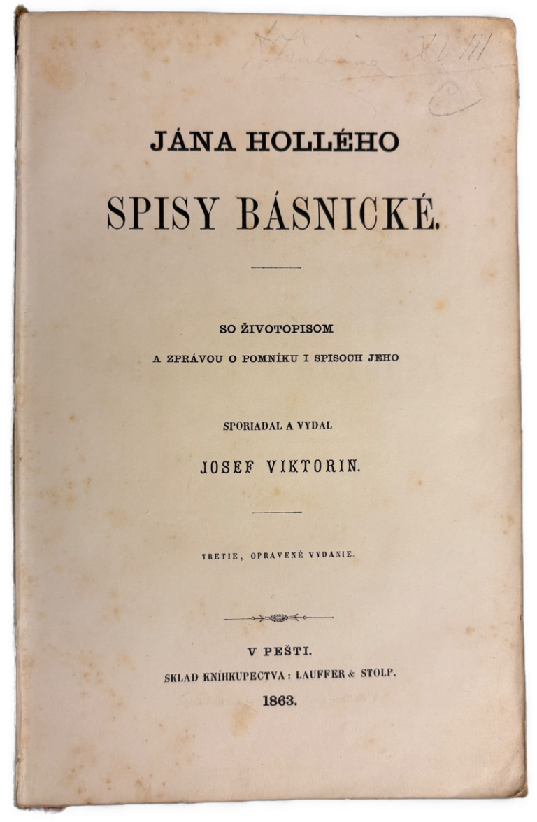 Spisy básnické. So životopisom a zprávou o pomníku i spisoch jeho - 3. vydanie IMG 8807