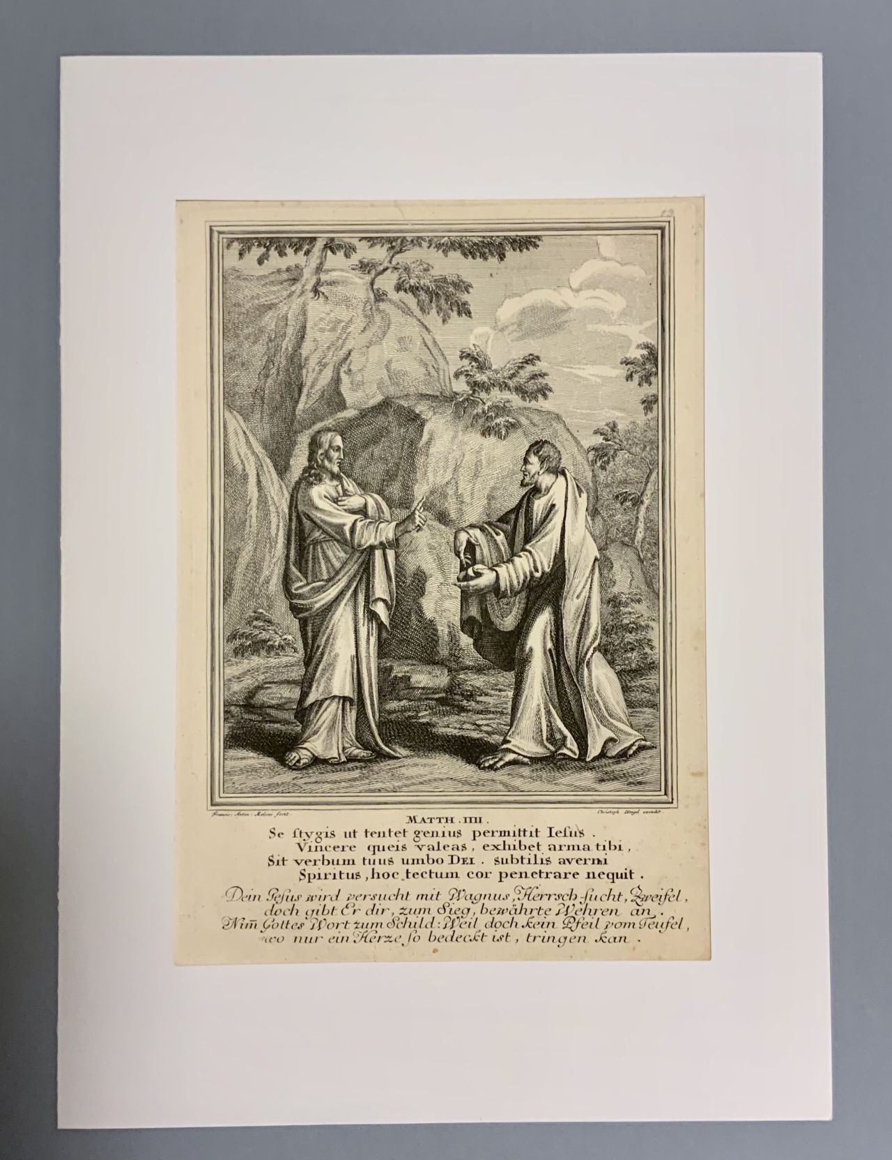 Mediryt - Historiae celebriores  Veteris /Novi/ Testamenti, Matth. IIII. 05E0BDCB EB8A 41BC 8E6A 79C9C0F1F6FD