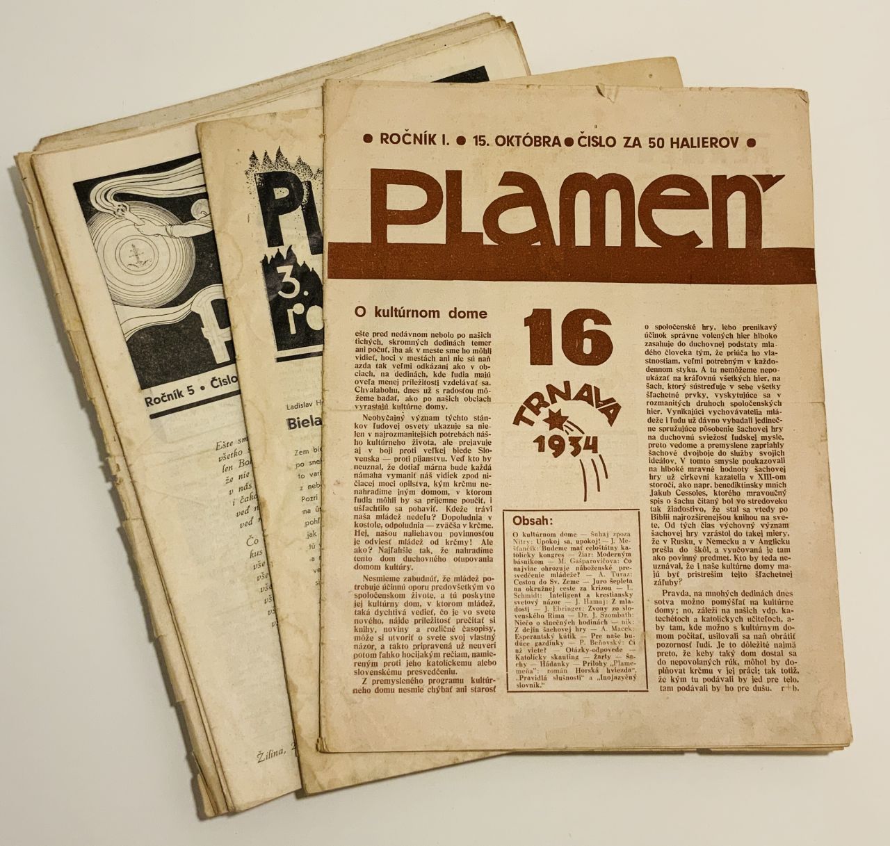 Plameň . Časopis slovenskej (neskôr: katolickej) mládeže - konvolut 20 ks tlače z ročníkov 1934-40 0F3B30B6 6E1A 4A59 99C8 BED68B5A4383