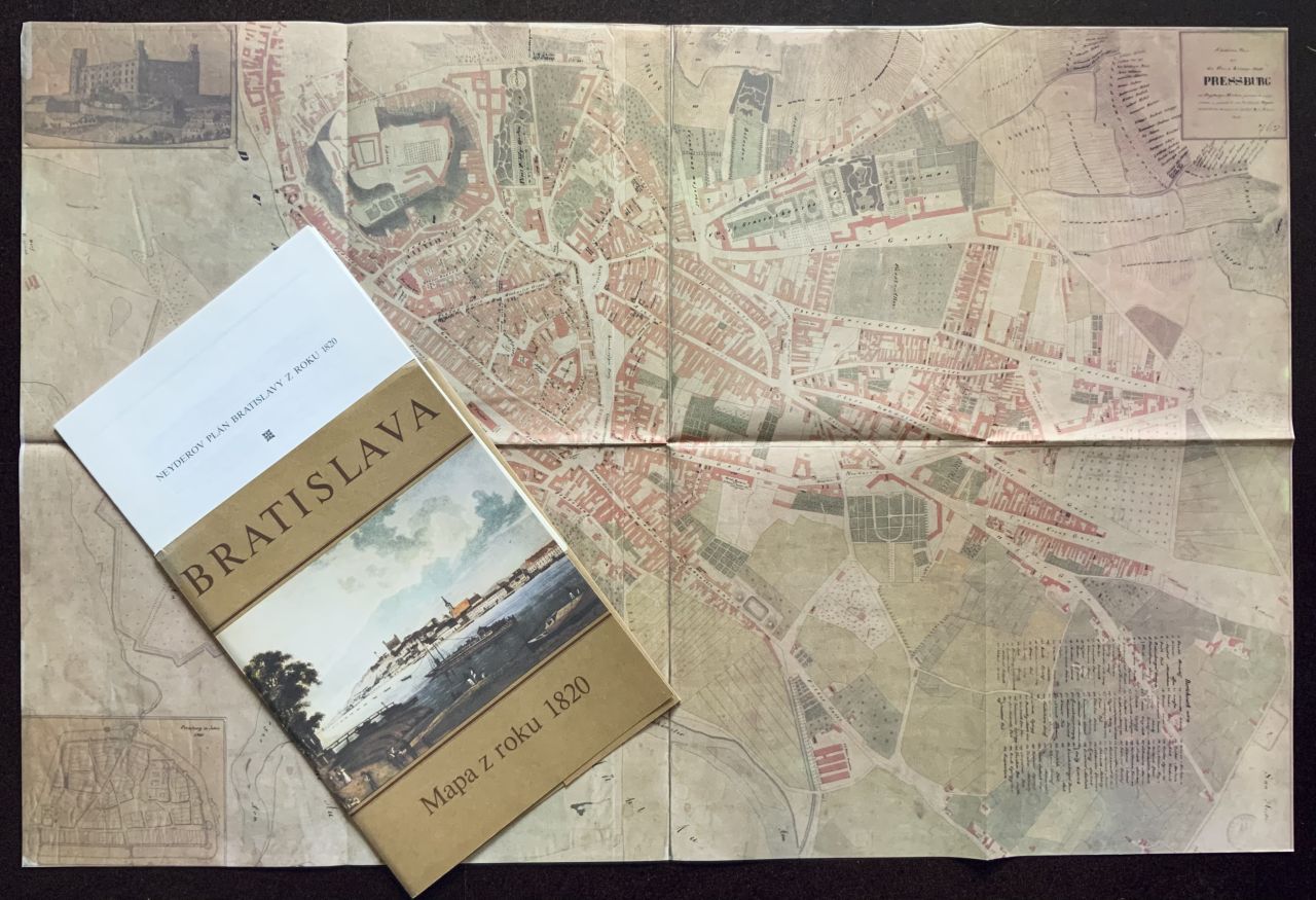 Bratislava - MAPA : Neyderov plán Bratislavy z roku 1820 (faksimile)  138017BB C721 4853 96D0 E5662F3BD28C