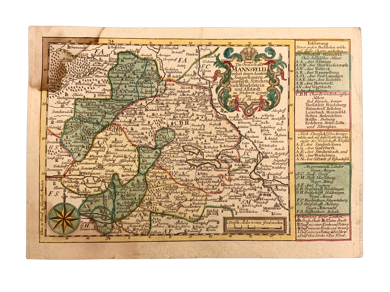 MANSFELD - Die Grafschafft Mannsfeld, nebst denen Aemtern Sangerhausen, Querfurth, Sittichen bach, Wendelstein und Allstædt 19789B37 C70A 4636 B191 7DB8B5380EB3