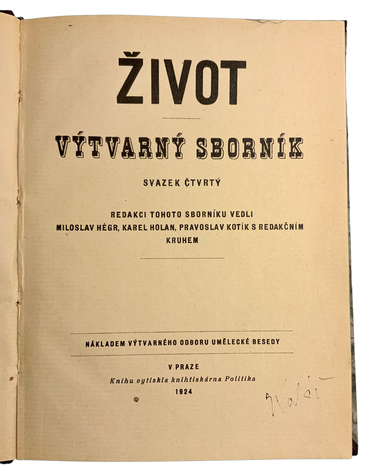 Život - Výtvarný sborník. Zv. 4 458FF1E1 33DD 427A AEFB 44F478ACB80C