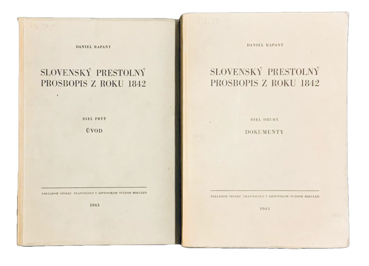 Slovenský prestolný prosbopis z roku 1842 I.-II. zv. (komplet) D9F2F5B6 999B 4694 BFB6 6E5270B2A5F9