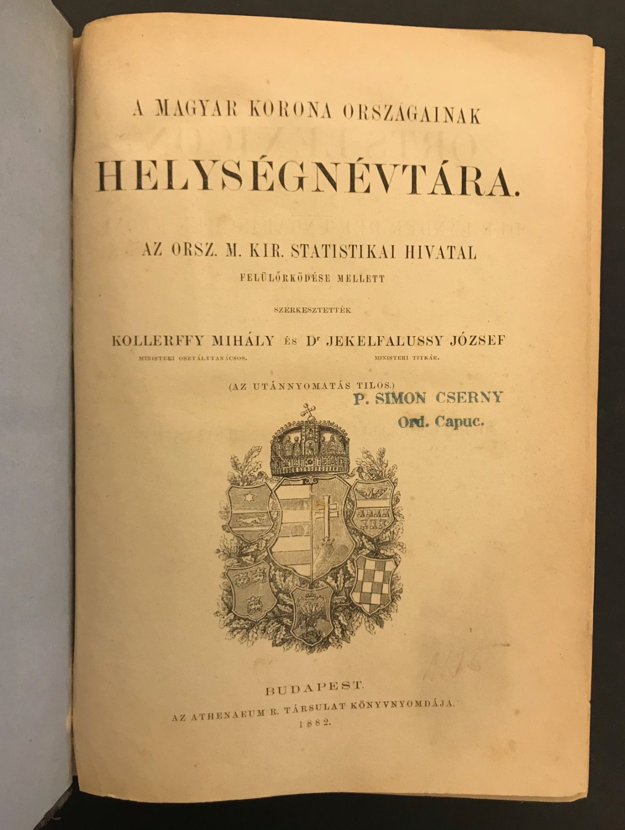 A magyar korona országainak helységnévtára IMG 5802